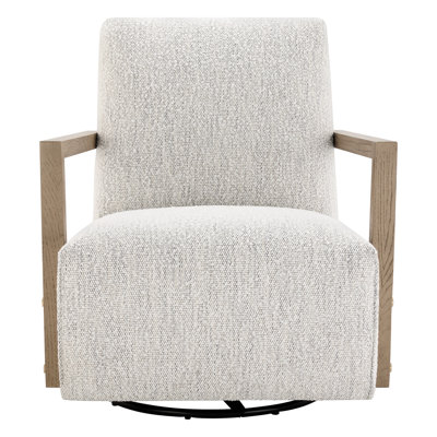Ricki Wood Arm Swivel Accent Chair