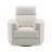Sagen Beige Boucle Glider Recliner With Swivel