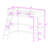 Wood Twin Loft Bed with Ladder, Guardrails and Sturdy Slatted Support-1190103741