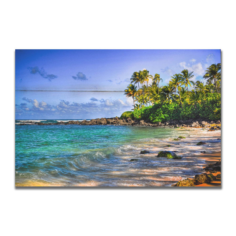 «Turtle Beach» par Kelly Wade sur, Bois, H 24 po x l 36 po
