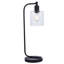 Arner 54Cm Black Arched Table Lamp 