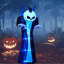 Grand gonflable citrouille d'Halloween