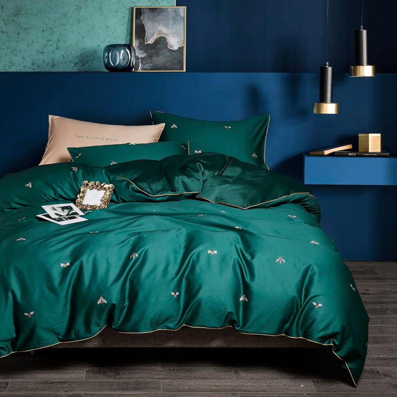 Microfiber Modern Style Comforter Set, King Comforter + 2 King Pillowcases