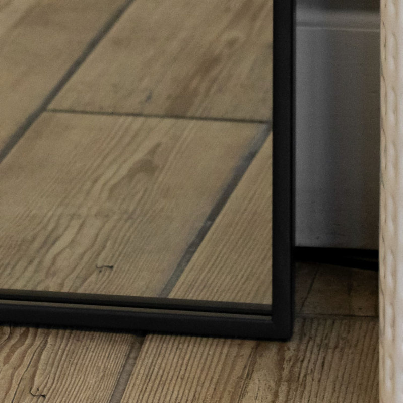 Jobu Home - Takara, Full Length Leaner Metal Rectangle Mirror, Black, 200cm x 150cm