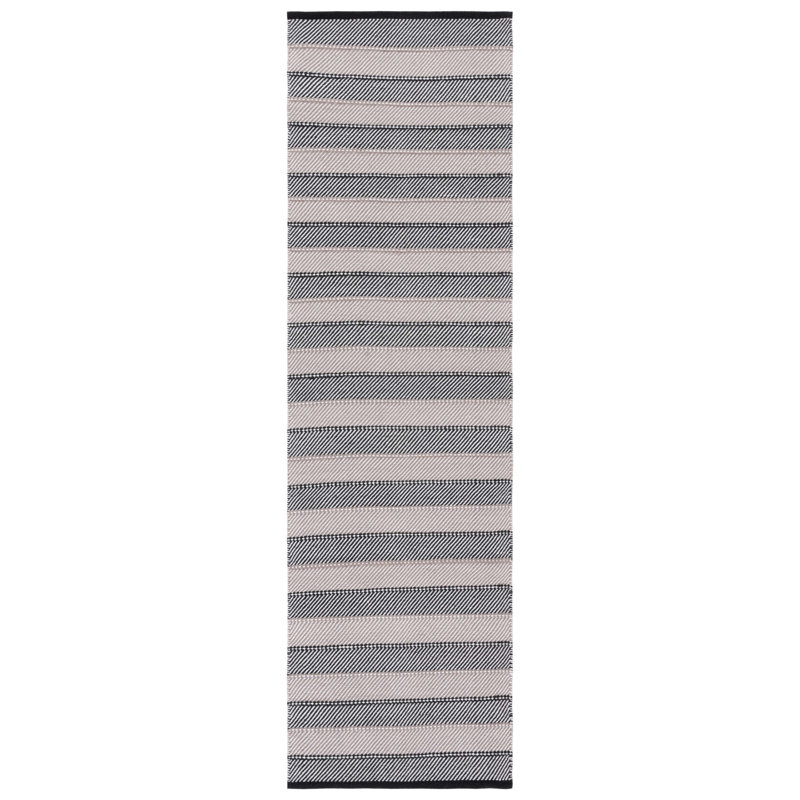 Striped Kilim Flat Weave Cotton Striped Rug, Runner 2'3" x 8'