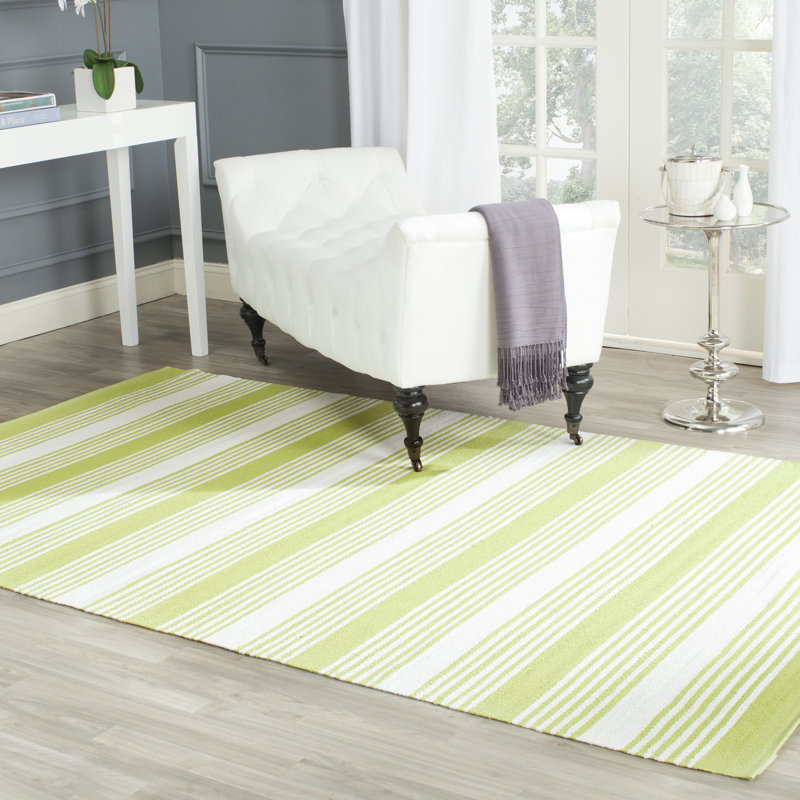 Devonte Rectangle 183 cm x 274 cm Striped Hand Woven Indoor / Outdoor Area Rug