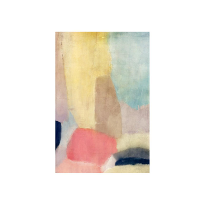 «Cheerful Memory» par Michelle Bennett, reproduction d'art sur toile tendue, Image au pinceau gel, H 60 po x l 40 po