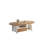 Brown Iron Solid + Manufactured Wood Coffee Table-109517328