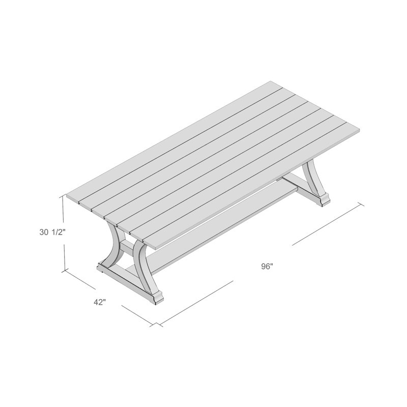 Wilfred Pine Solid Wood Base Dining Table