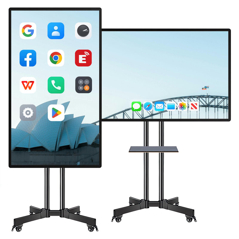 Smart TV JYXCN 49 pouces avec télécommande infrarouge et profils multi-utilisateurs Système à double OS et multi-touch pour le salon, le bureau et la chambre à coucher