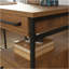 Bureau en L, finition brune
