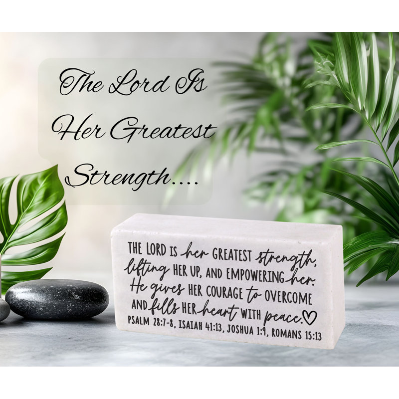Plaque «Block The Lord Is Her Force»