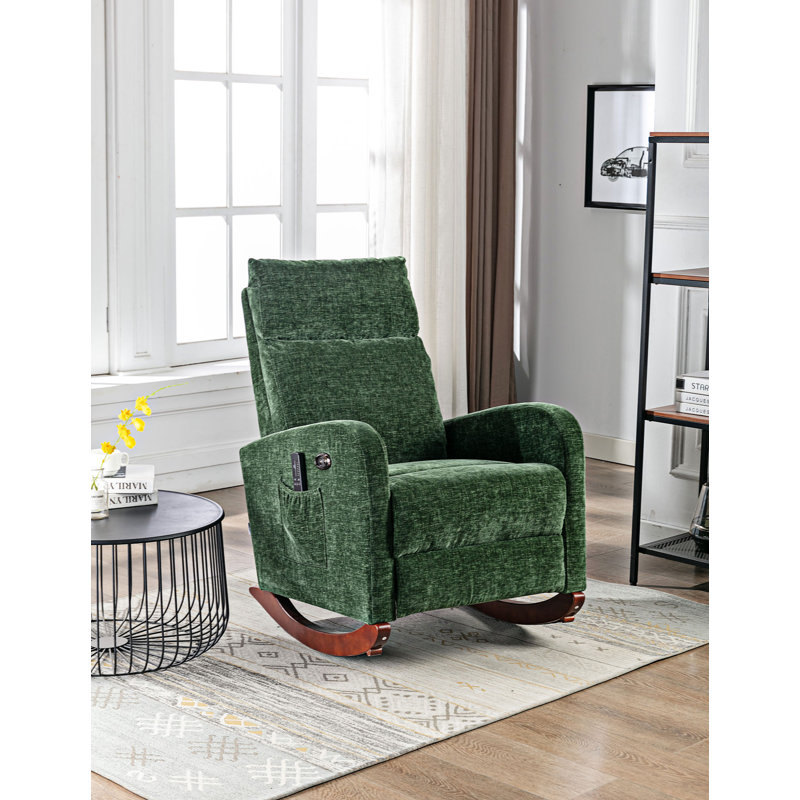 Chaise berçante Sabera, Vert