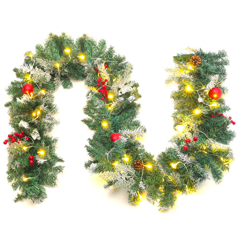 Lighted Faux Swag with Lights