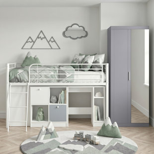Leo Metal Midsleeper Serenity Storage Bedroom Set