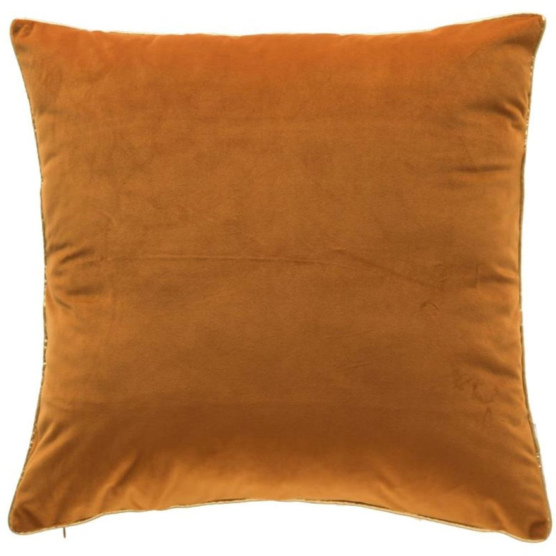 Noah Velvet Square Accent Pillow, Orange
