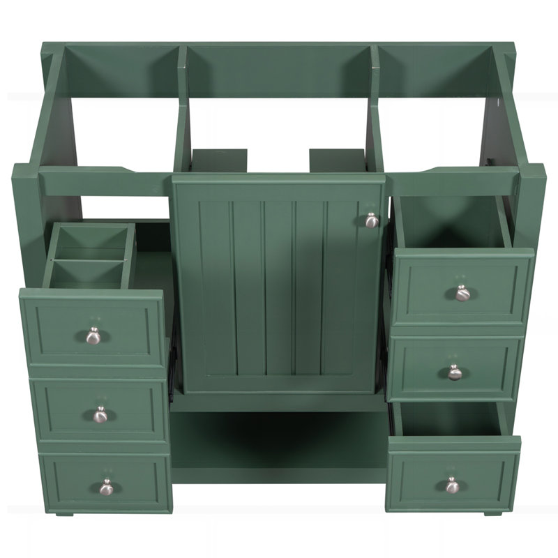 Meuble-lavabo 36 po sans lavabo, Vert