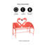 Banc de jardin en métal Flamingo