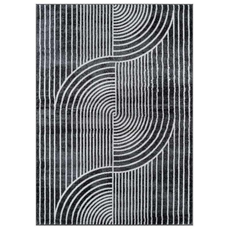 Rambo Contemporary Arch Knot Design Area Rug, Rectangle 8' x 10'