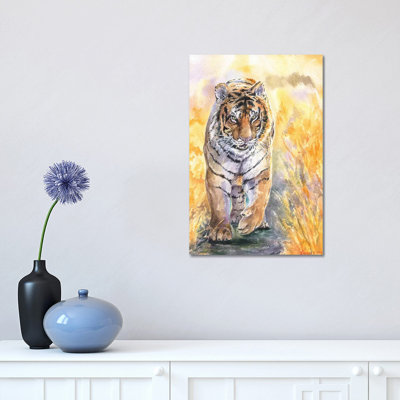 Tiger 1 Piece Wrapped Canvas Painting