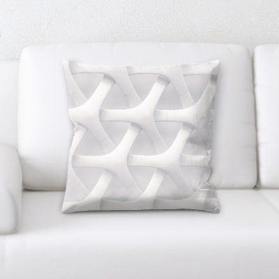 Geometric Microsuede Throw Pillow