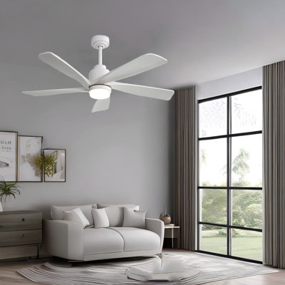 Ventilateur de plafond 52 po avec lumières DEL Lyam