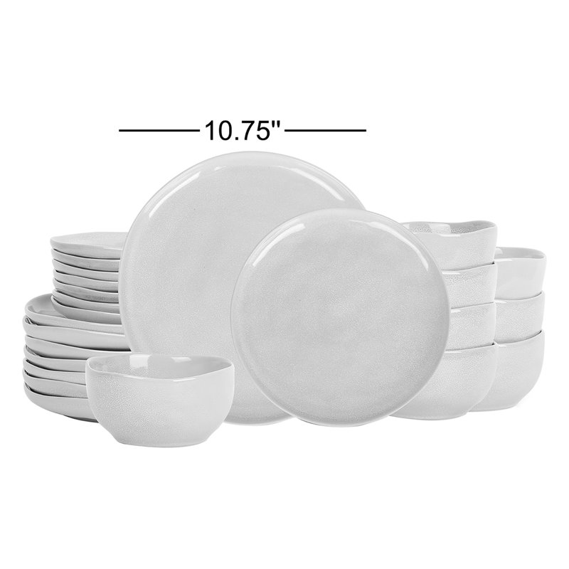 Stone Lain Mirella 24-Piece Dinnerware Set Stoneware, Beige