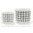 Stoneware Ceramic Saucer Planters with Drainage - Modern Decorative Plant Pots - Durable, Stylish Design for Home and Garden - Set of 2-539194340