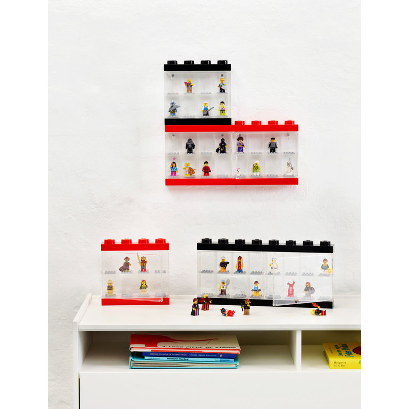 LEGO Minifigurine, vitrine 8, noir, Noir