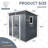 Outdoor Metal Storage Shed with Window and Transparent plate for Garden, Lawn-111523195-111523196