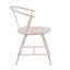 Chaise d'appoint en métal avec dossier en bois Kennamer-1863978367