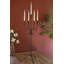  Centre de table rustique en fer brun à cinq branches Candelabra H 35,5 po