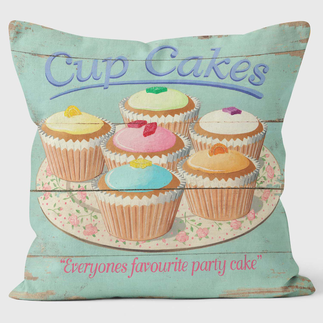 Cup Cakes Party Cakes - Martin Wiscombe Cushion