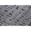 Tapis rectangulaire gris / ivoire en laine / viscose noué à la main-92290967