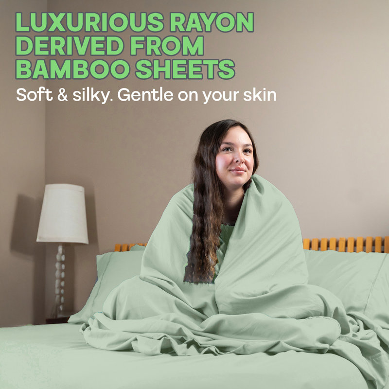 King Sea Glass Organic Bamboo Cotton Sheet Set