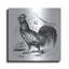 August Grove® «R mobile Rooster» par Art Licensing Studio, art mural en métal-161969210