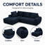 Canapé modulaire rembourré en fausse fourrure Boneless-1441587633-1441587635