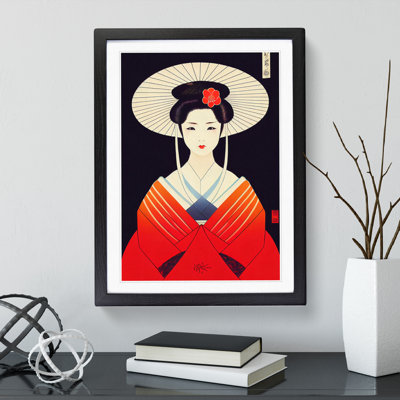A Beautiful Geisha No.1 - Framed Print
