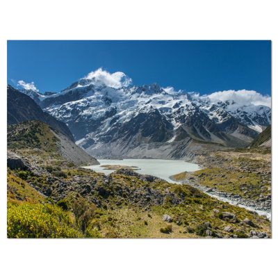 " Green And White Mountains New Zealand "