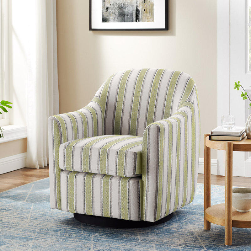Fauteuil d'appoint pivotant 29,92 po, Lin vert