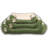 Luxurious Pet Bed for Dogs & Cats, Green & Ecru, 24.4 x 18.1 x 6.3 inches | 100% Polyester Outer Fabric, Ultra Soft Fiber Fill | Cozy & Stylish Design, Perfect for Comfort & Relaxation in Any Home-112985051-112985056