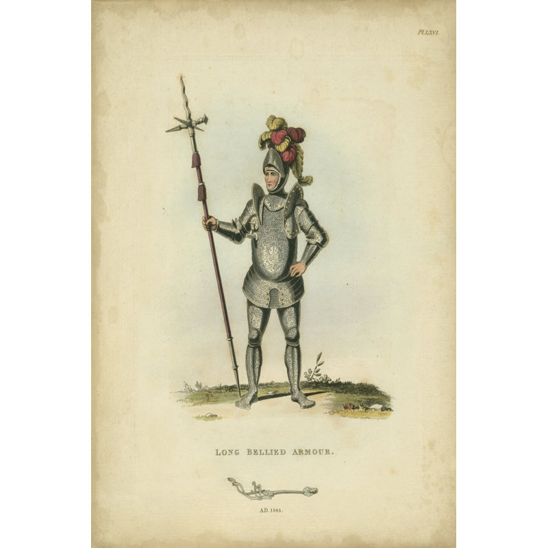 Men In Armour III - Wrapped Canvas Print, 76cm H x 51cm W x 3.8cm D