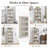 Vintage Four-Tier Display Cabinet with Flip-Up Glass Doors-534242395