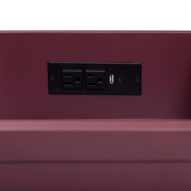 Alana 36 in. Single Sink Bathroom Vanity in Burgundy Red with Top, Alluring Quartz, 49"