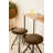 Swivel Upholstered Counter Stool with Metal Frame-274060454