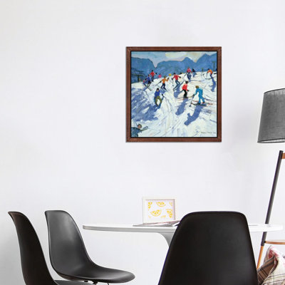 Busy Ski Slope, Lofer by Andrew Macara - Print on Canvas