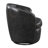 Luxury Swivel Chair, Smoky Gray, 100% Leather Upholstery, Solid Wood And Plywood Base, - Wrapped High Density Foam, 360 Degree Rotation, Zippered Removable Cushion Movement, No Assembly