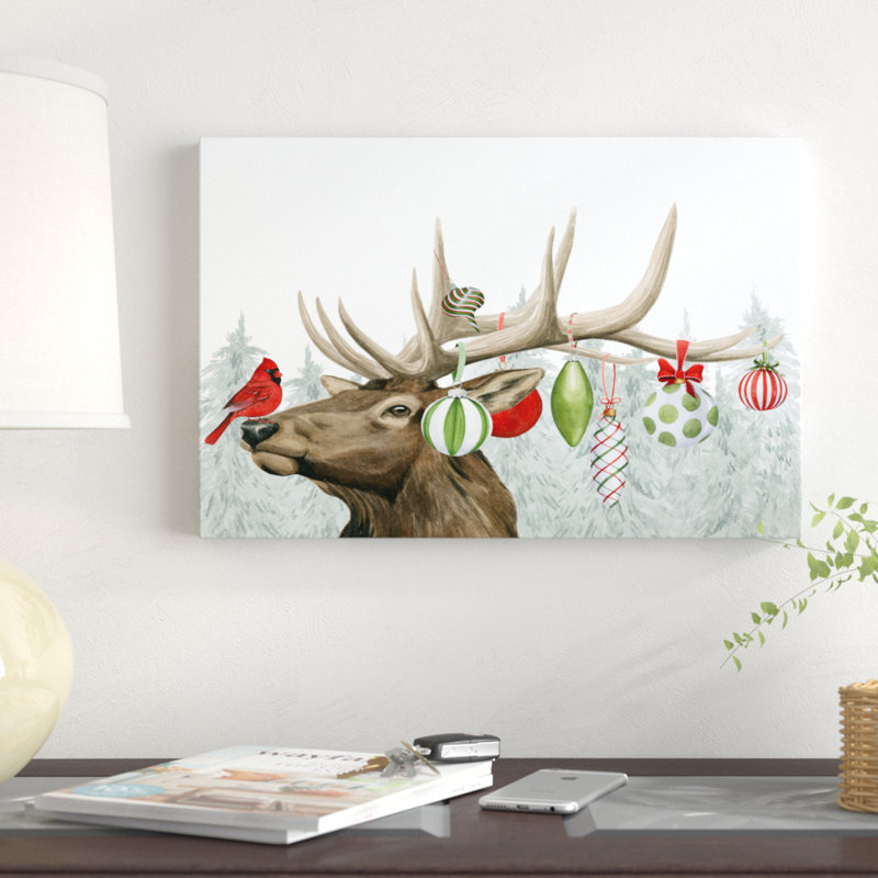 Festive Forest Collection A by Grace Popp - Wrapped Canvas Print, 30cm H x 46cm W  