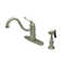 Heritage Singe Handle Centerset Kitchen Faucet with Porcelain Lever Handles