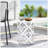 Outdoor Metal End Table -Large-183139781